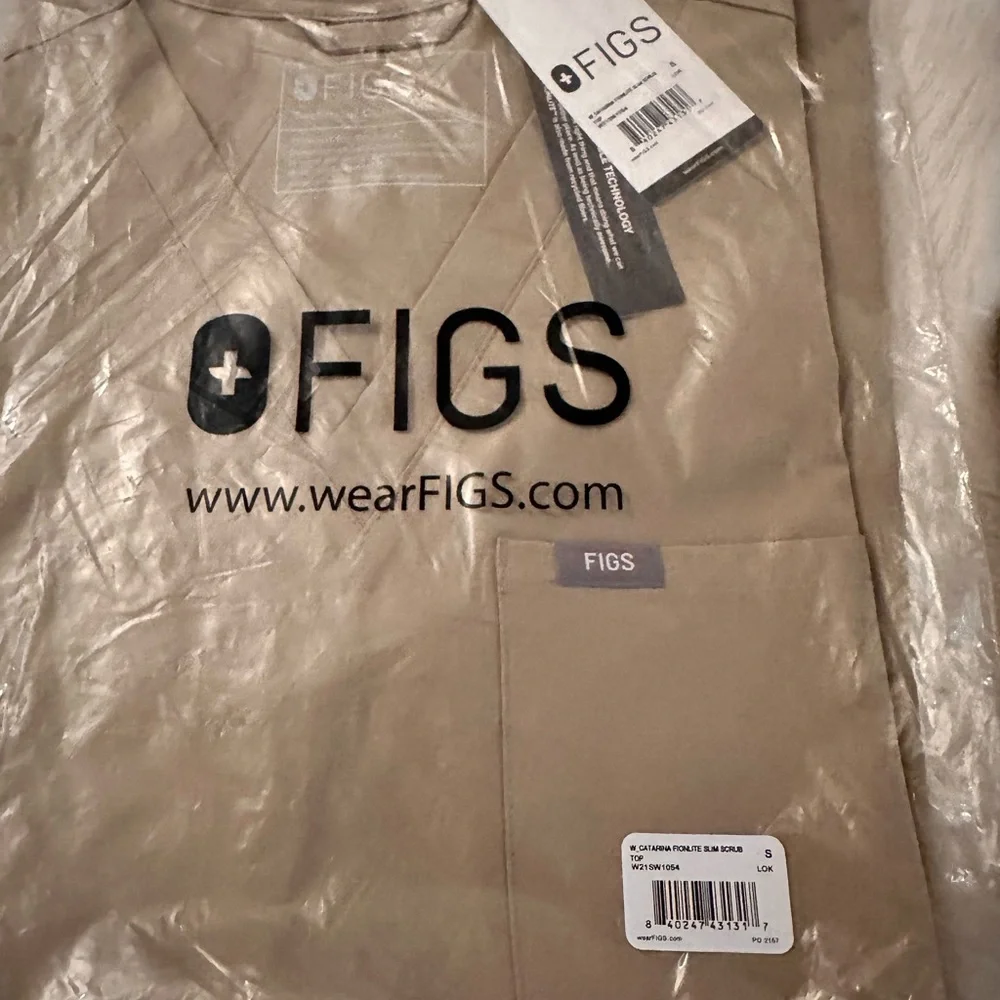 Figs Light Oak FIONLITE Small Slim Catarina & XS Petite Hi Waisted Joggers. - Picture 2 of 8